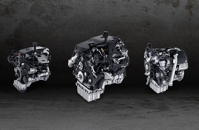 Highlighting a Mercedes-Benz powertrain.